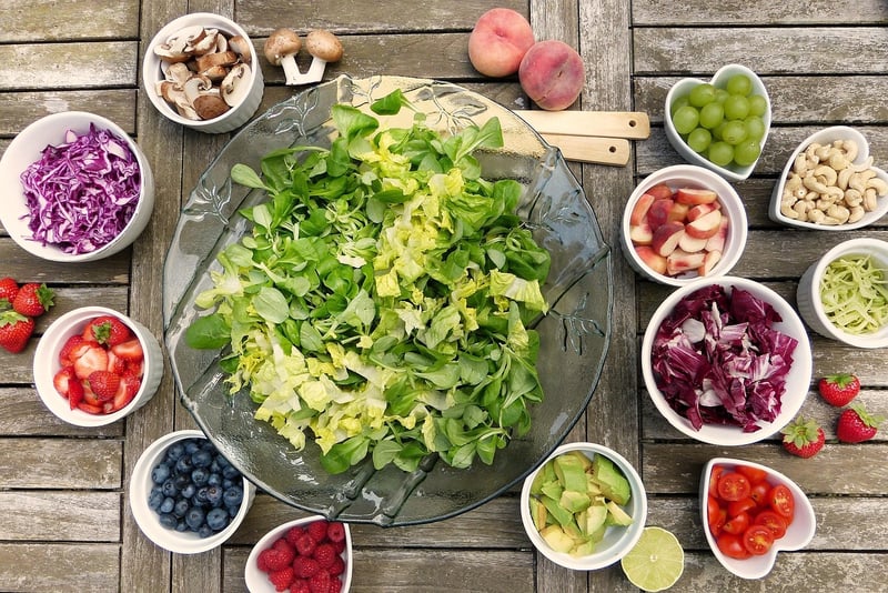 Colorful Fruits and Vegetables